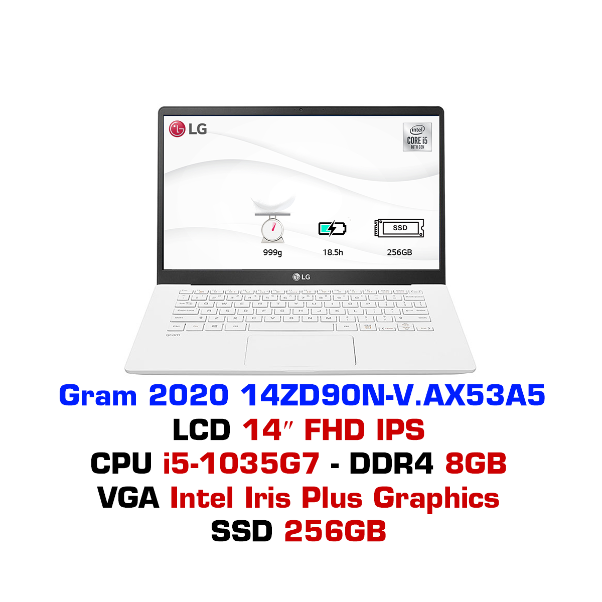 Laptop LG Gram 2020 14ZD90N V.AX53A5-0 Laptop LG Gram 2020 14ZD90N V.AX53A5