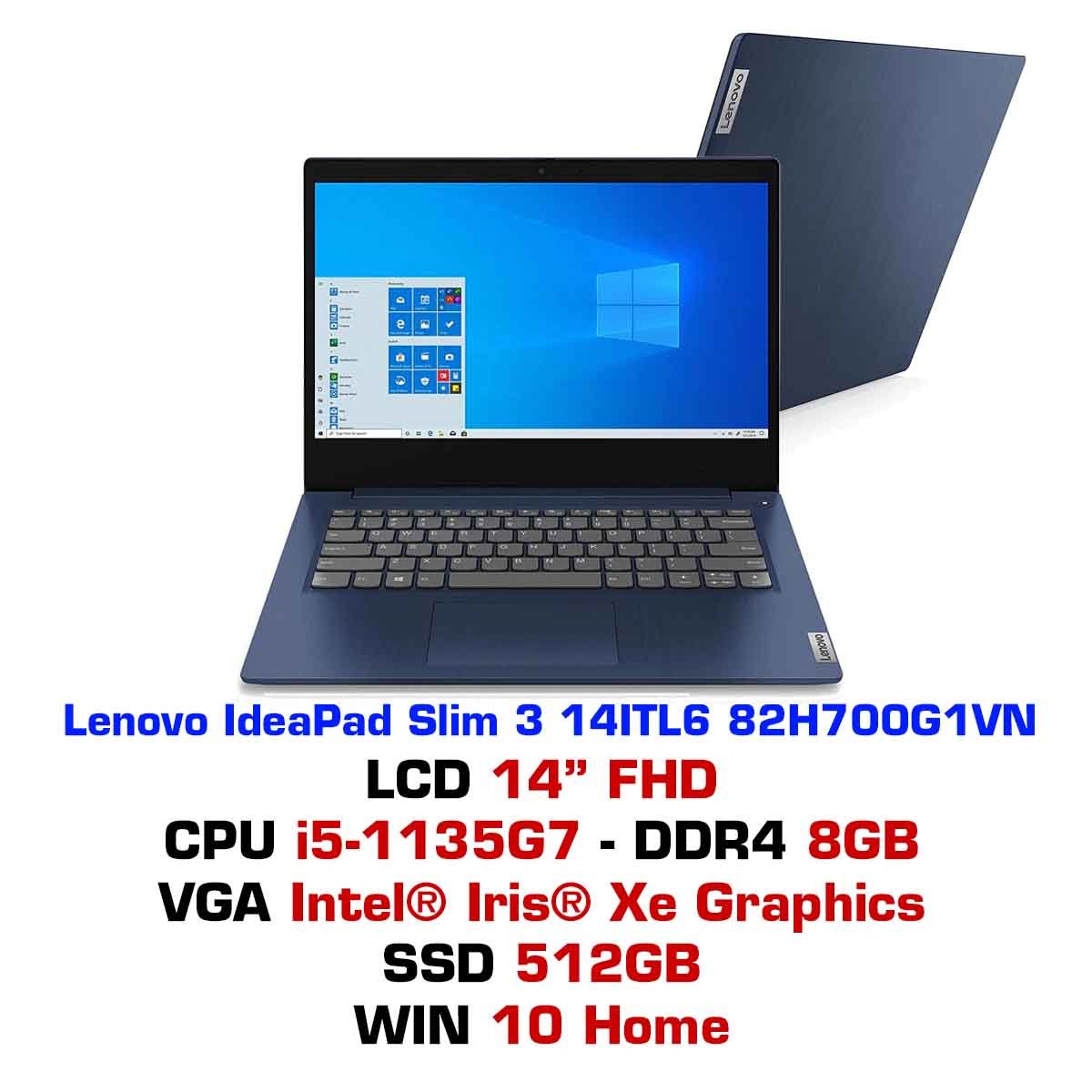 Laptop Lenovo IdeaPad Slim 3 14ITL6 82H700G1VN-0 Laptop Lenovo IdeaPad Slim 3 14ITL6 82H700G1VN