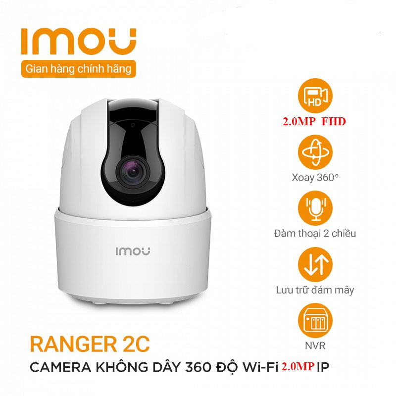 Camera Wifi Imou TA22EP 2.0MP 1080P ( Phiên bản nâng cấp của Imou A22EP),  Khả năng quay quét và đàm thoại | Shopee Việt Nam