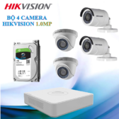 Trọn Bộ 04 Camera Hikvision 1.0MP Chính Hãng Hotline: 0783 55 77 33