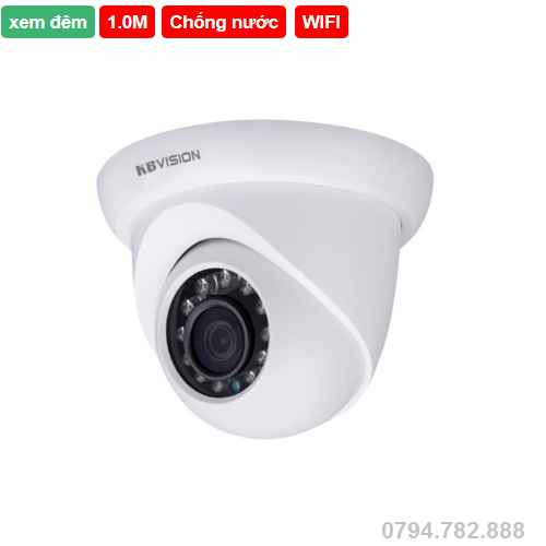 Camera Ip KBVision KX-1012N 1.0 Megapixel Camera Ip KBVision KX-1012N 1.0 Megapixel